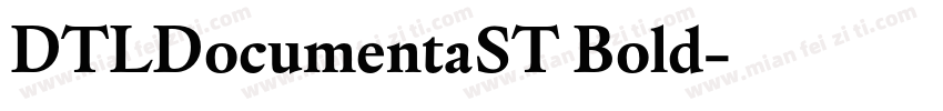 DTLDocumentaST Bold字体转换